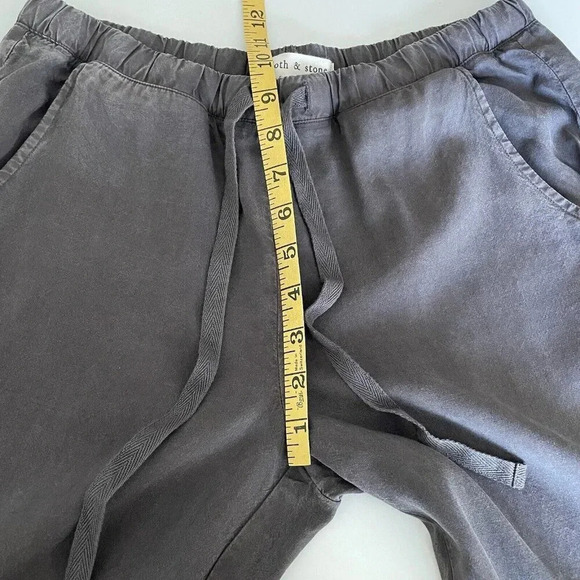 Anthropology Cloth & Stone Women XS Gray Tencel Pull on Jogger Pants Comfy - Picture 10 of 13